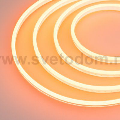 Образец Гибкий неон GALAXY-1206-5000CFS-2835-100 12V Amber 0.5M (12x6mm, 12W, IP67) Arlight 30961