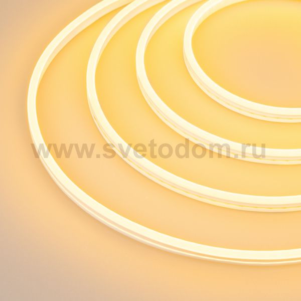 Образец Гибкий неон GALAXY-1206-5000CFS-2835-100 12V Yellow 0.5M (12x6mm, 12W, IP67) Arlight 30962