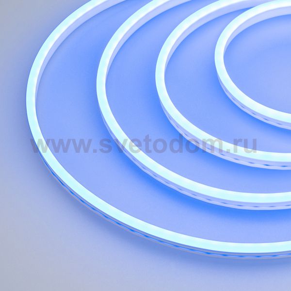 Образец Гибкий неон GALAXY-1206-5000CFS-2835-100 12V Blue 0.5M (12x6mm, 12W, IP67) Arlight 30964
