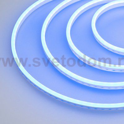Образец Гибкий неон GALAXY-1206-5000CFS-2835-100 12V Blue 0.5M (12x6mm, 12W, IP67) Arlight 30964