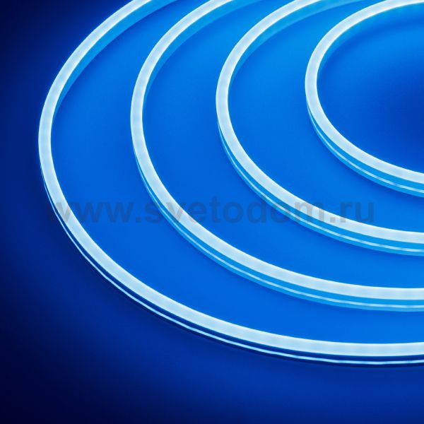 Образец Гибкий неон GALAXY-1206-5000CFS-2835-100 12V Azure 0.5M (12x6mm, 12W, IP67) Arlight 30966