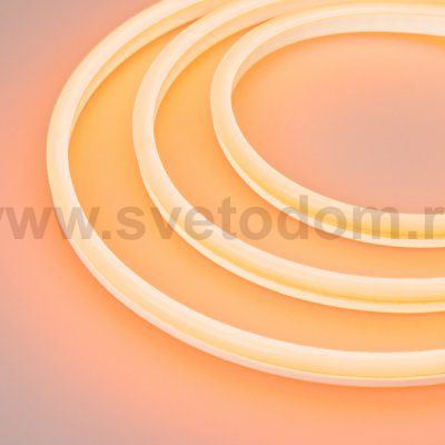 Образец Гибкий неон GALAXY-1608-5000CFS-2835-100 12V Amber 0.5M (16x8mm, 12W, IP67) Arlight 30972