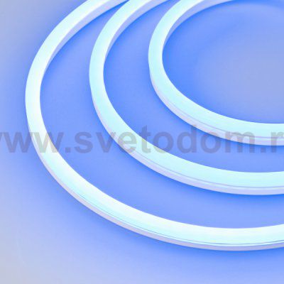Образец Гибкий неон GALAXY-1608-5000CFS-2835-100 12V Blue 0.5M (16x8mm, 12W, IP67) Arlight 30975