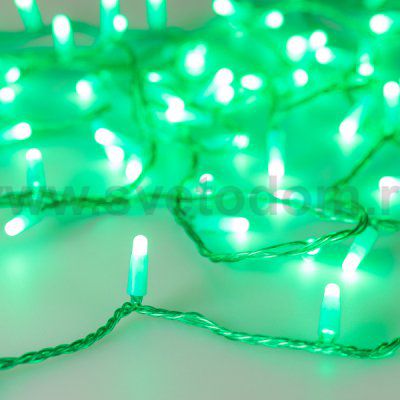 Светодиодная гирлянда ARD-STRING-CLASSIC-10000-GREEN-100LED-MILK-STD Green (230V, 7W) (Ardecoled, IP65) Arlight 31196