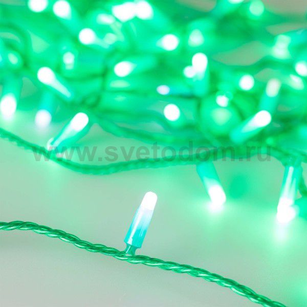 Светодиодная гирлянда ARD-STRING-CLASSIC-10000-GREEN-100LED-MILK-FLASH Green (230V, 7W) (Ardecoled, IP65) Arlight 31197