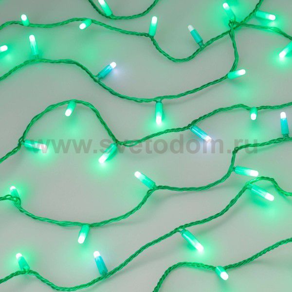 Светодиодная гирлянда ARD-STRING-CLASSIC-10000-GREEN-100LED-MILK-FLASH Green (230V, 7W) (Ardecoled, IP65) Arlight 31197