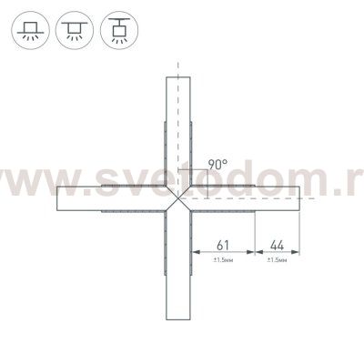 Крестовина в сборе Arlight 31269
