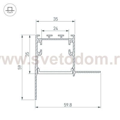 Комплект с экраном Arlight 31375