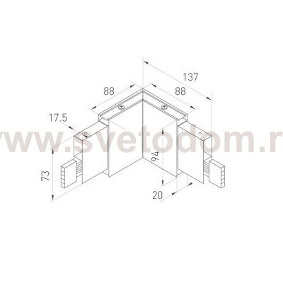 Светильник ALT-LINEAIR-FLAT-DIM-L90-2094-3W Warm3000 (BK, 100 deg) Arlight 31531