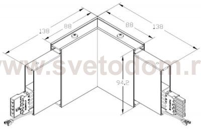 Светильник ALT-LINEAIR-FLAT-DIM-L60-2094-3W Warm3000 (BK, 100 deg) Arlight 31539