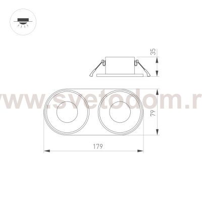 База встраиваемая для модуля светодиодного PLURIO Arlight 31712