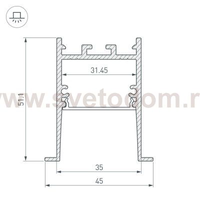 Профиль SL-COMFORT 031766 Arlight