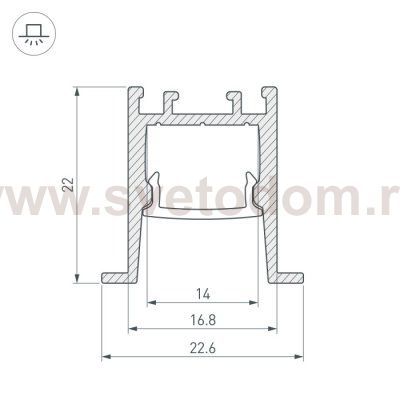 Профиль SL-COMFORT 031771 Arlight