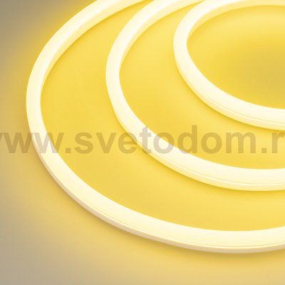 Гибкий неон GALAXY-1608-5000CFS-2835-100 12V Lemon (16x8mm, 12W, IP67) Arlight 31816