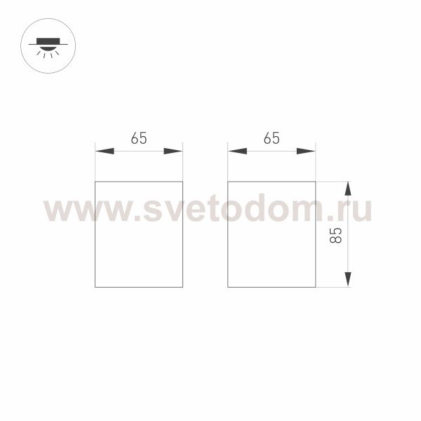 Накладной интерьерный светильник Arlight 31858