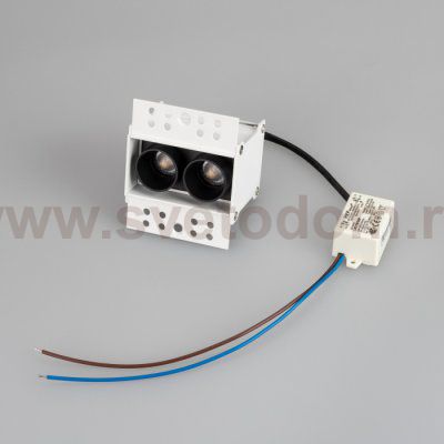 Светильник MS-ORIENT-BUILT-TRIMLESS-TC-S38x67-5W Warm3000 (WH-BK, 30 deg, 230V) Arlight 31923