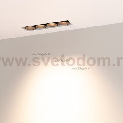 Светильник MS-ORIENT-BUILT-TRIMLESS-TC-S38x127-10W Warm3000 (WH-BK, 30 deg, 230V) Arlight 31924