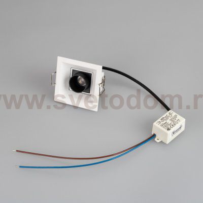 Светильник MS-ORIENT-BUILT-TURN-TC-S67x67-3W Warm3000 (WH-BK, 30 deg, 230V) Arlight 31927
