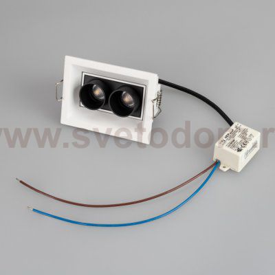 Светильник MS-ORIENT-BUILT-TURN-TC-S67x90-5W Warm3000 (WH-BK, 30 deg, 230V) Arlight 31928