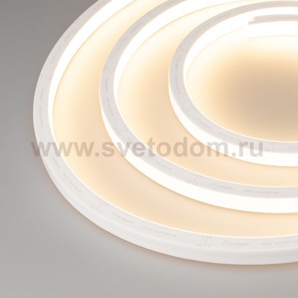 Герметичная лента AQUA-5000S-TOP-2835-120-24V Warm (16.5х16.5mm, 10W, IP68) Arlight 32112