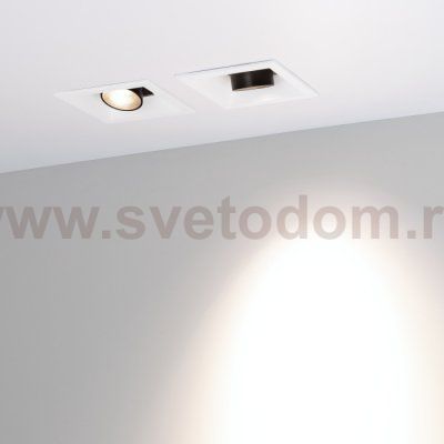 Светильник MS-ORIENT-BUILT-TURN-TC-S67x67-3W Day4000 (WH-BK, 30 deg, 230V) Arlight 32220