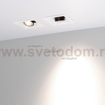 Светильник MS-ORIENT-BUILT-TURN-TC-S67x67-3W Day4000 (WH-BK, 30 deg, 230V) Arlight 32220