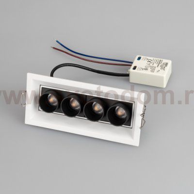Светильник MS-ORIENT-BUILT-TURN-TC-S67x150-10W Day4000 (WH-BK, 30 deg, 230V) Arlight 32229