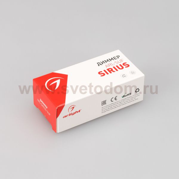 Диммер ARL-SIRIUS-TUYA-RGBW-SUF (12-24V, 4x4A, 2.4G) (Arlight, IP20 Пластик, 3 года) Arlight 32345