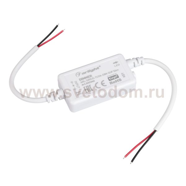 Диммер ARL-SIRIUS-TUYA-DIM-SUF Slim (12-24V, 1x6A, 2.4G) (Arlight, IP20 Пластик, 3 года) Arlight 32346