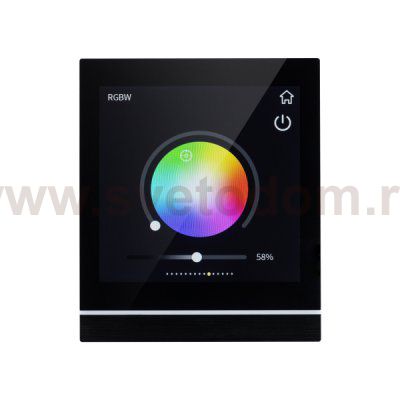 Многофункциональная встраиваемая настенная панель стандарта KNX с цветным сенсорным дисплеем 4 Arlight 32386