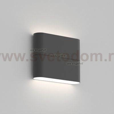 Светильник SP-WALL-FLAT-S110x90-2x3W Day4000 (GR, 120 deg, 230V) (Arlight, IP54 Металл, 3 года) Arlight 32411