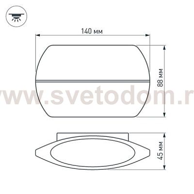 Светильник SP-WALL-VASE-S140x88-2x3W Day4000 (GR, 120 deg, 230V) (Arlight, IP54 Металл, 3 года) Arlight 32416