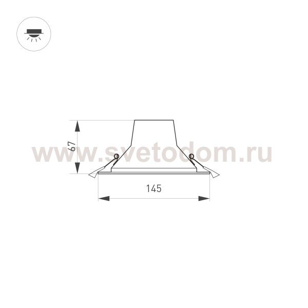 Светильник IM-STORM-R145-15W Day4000-MIX (WH, 80 deg, 230V) (Arlight, IP20 Металл, 3 года) Arlight 32432
