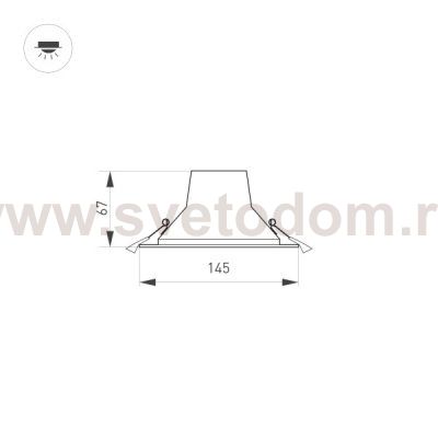 Светильник IM-STORM-R145-15W Day4000-MIX (WH, 80 deg, 230V) (Arlight, IP20 Металл, 3 года) Arlight 32432