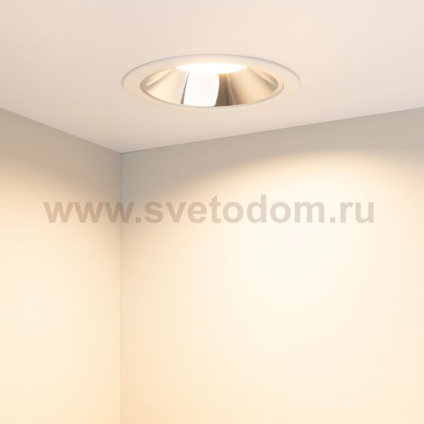 Светильник даунлайт с изменяемой цветовой температурой и переключателем на корпусе Arlight 32433