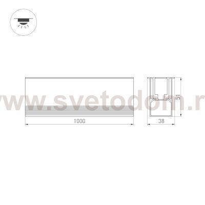 Светильник ART-LUMILINE-3351-1000-24W Day4000 (SL, 120 deg, 24V) Arlight 32487
