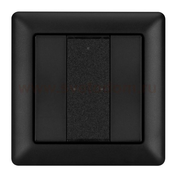Встраиваемая кнопочная черная пластиковая панель для работы по протоколу DALI-2 Arlight 32504