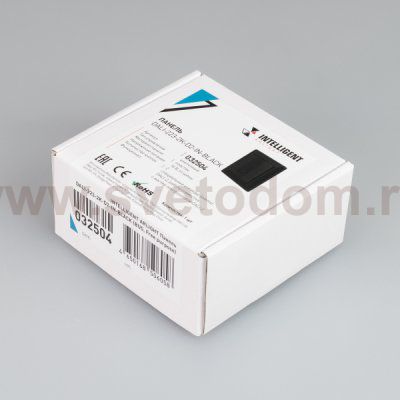 Встраиваемая кнопочная черная пластиковая панель для работы по протоколу DALI-2 Arlight 32504