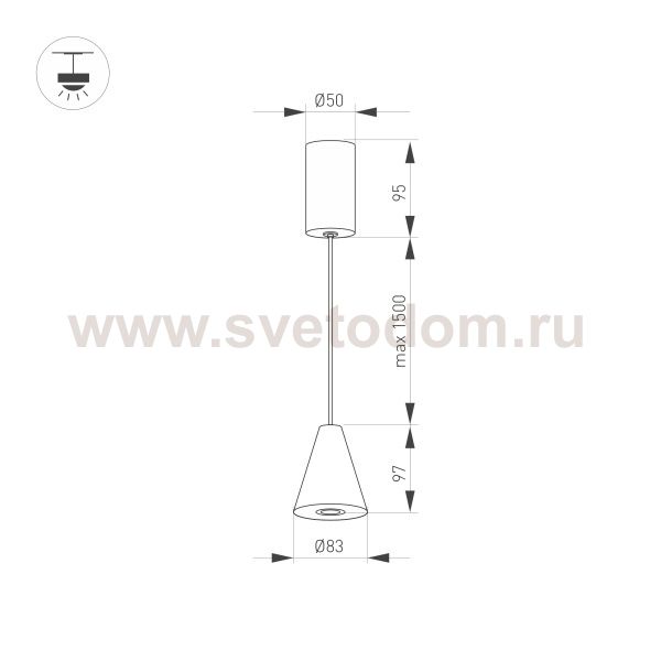 Подвесной светильник Arlight 32770