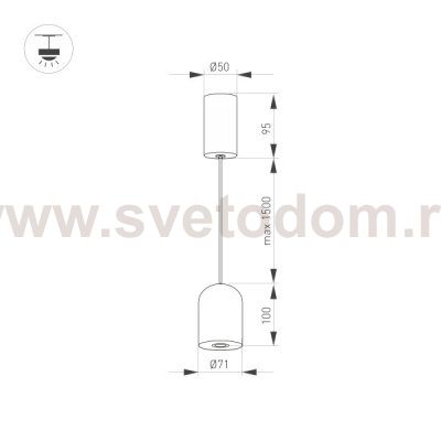 Светильник SP-ELEMENTA-DOME-R71-9W Day4000 (WH, 39 deg, 230V) (Arlight, IP40 Металл, 3 года) Arlight 32774