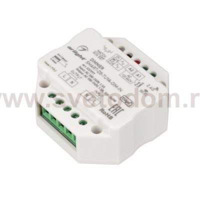 Диммер SMART-D5-TUYA-DIM-IN (230V, 1.5A, TRIAC, WiFi, 2.4G) (Arlight, IP20 Пластик, 5 лет) Arlight 32991