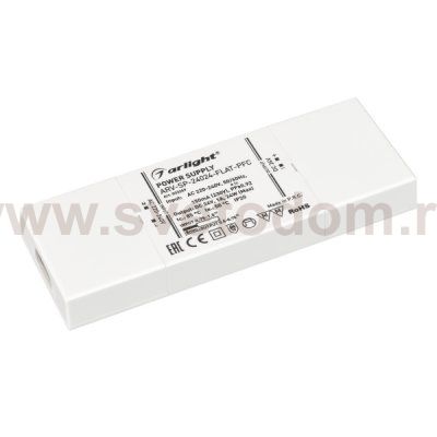 Блок питания ARV-SP-24024-FLAT-PFC (24V, 1A, 24W) (Arlight, IP20 Пластик, 5 лет) Arlight 33259