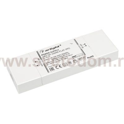 Блок питания ARV-SP-24090-FLAT-PFC (24V, 3.75A, 90W) (Arlight, IP20 Пластик, 5 лет) Arlight 33262