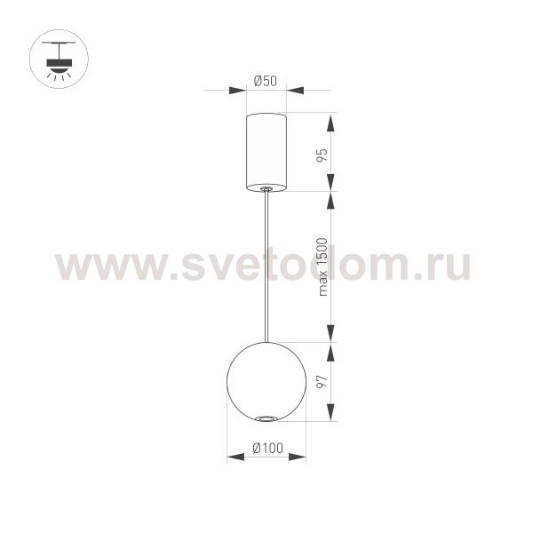 Светильник SP-ELEMENTA-ORB-R100-9W Day4000 (GD, 39 deg, 230V) (Arlight, IP40 Металл, 3 года) Arlight 33423