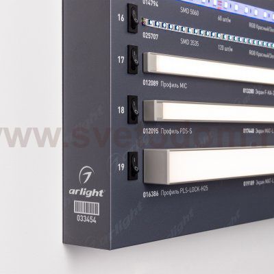 Стенд Ленты Универсальные RT-LUX-E35-600х830mm (DB 3мм, пленка, подсветка) (Arlight, -) Arlight 33454