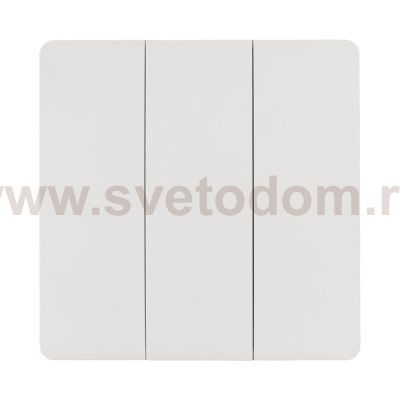 Накладная 3-х клавишная белая пластиковая панель Arlight 33668