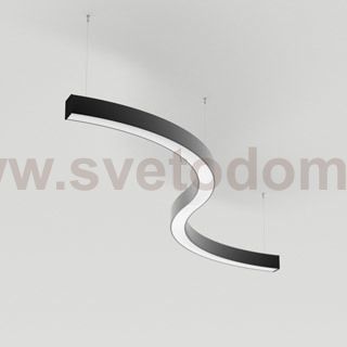 Светильник S-образный из  профиля SL-ARC-3535-D800-A90 BLACK Arlight 34046