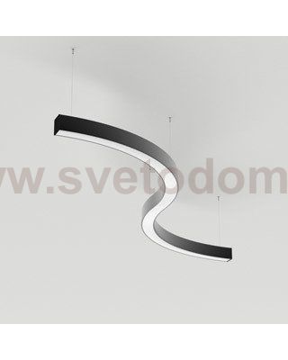 Светильник S-образный из  профиля SL-ARC-3535-D800-A90 BLACK Arlight 34046
