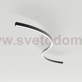 Светильник S-образный из  профиля SL-ARC-3535-D1500-A90 BLACK Arlight 34053