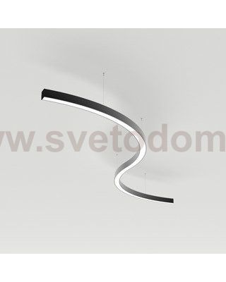Светильник S-образный из  профиля SL-ARC-3535-D1500-A90 BLACK Arlight 34057